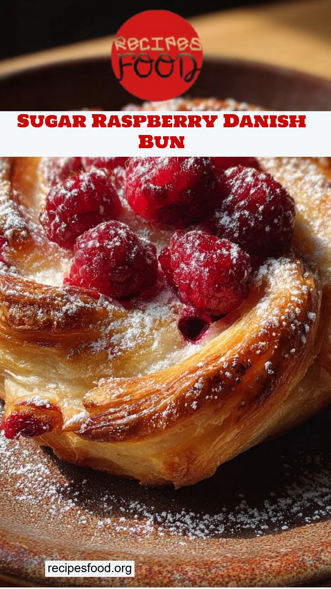 Sugar Raspberry Danish Bun