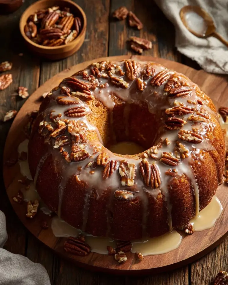 Delicious sweet potato pound cake served on a rustic wooden table
