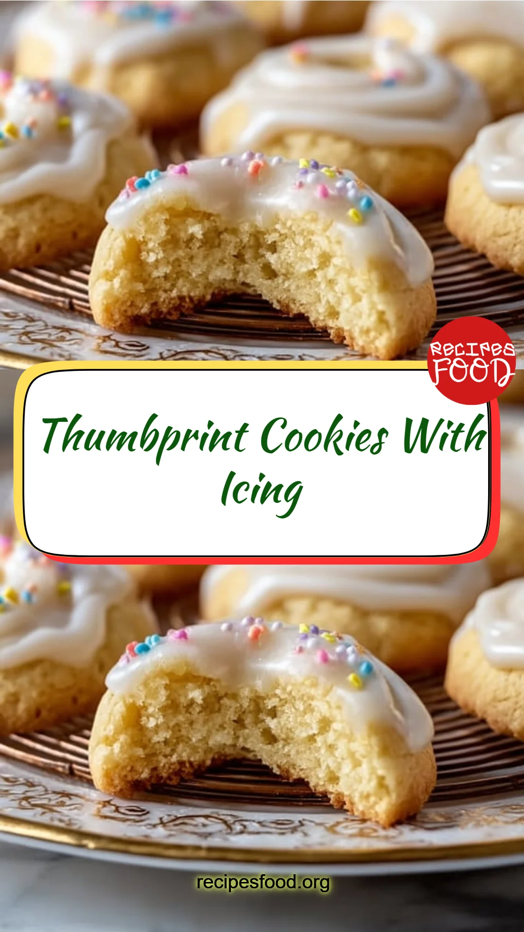 Thumbprint Cookies With Icing