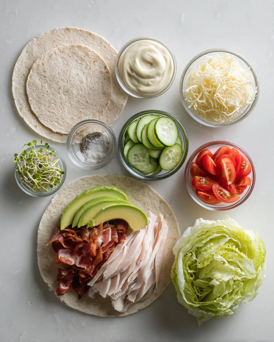 Turkey BLT Wraps
