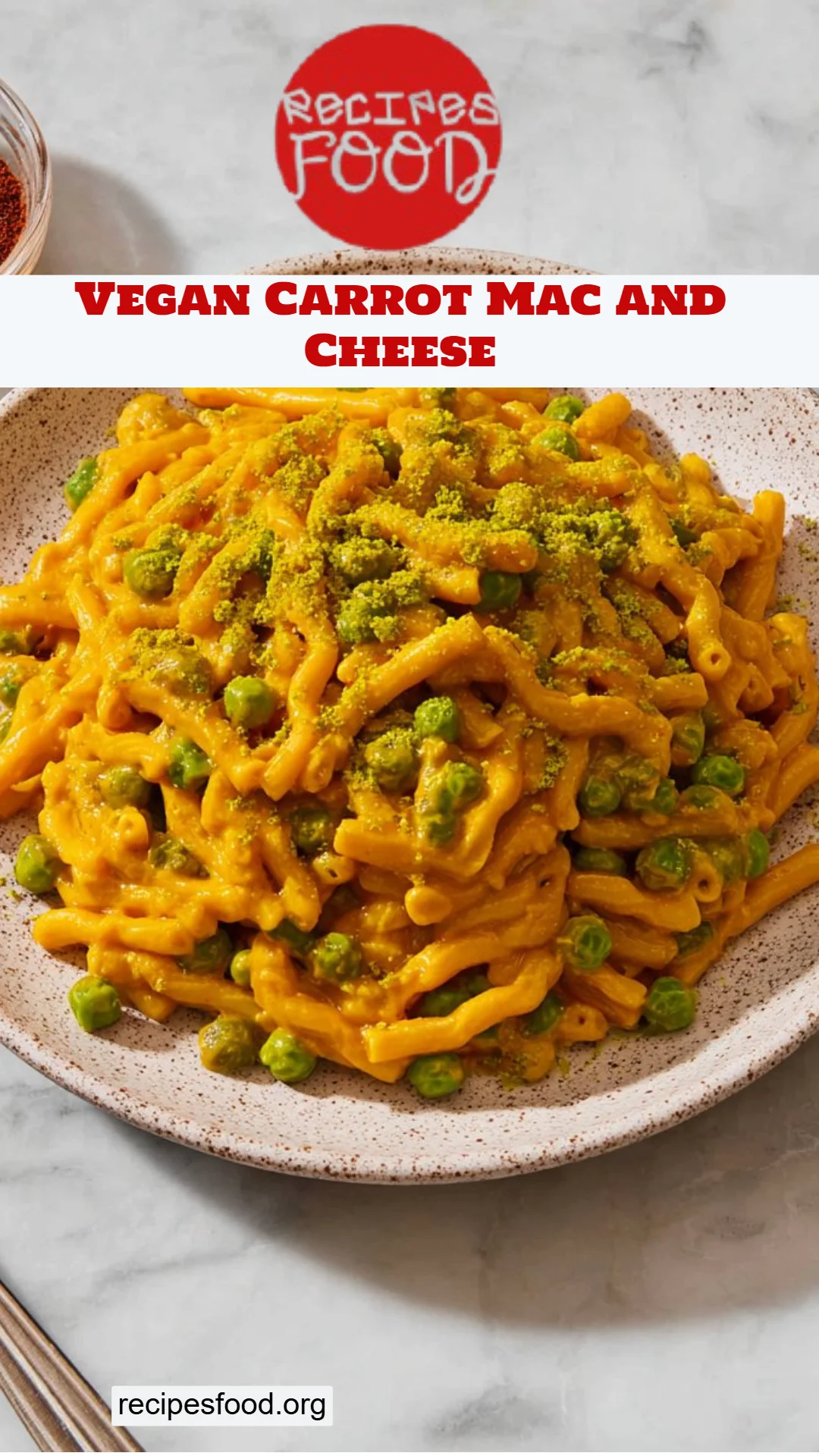 Vegan Carrot Mac and Cheese