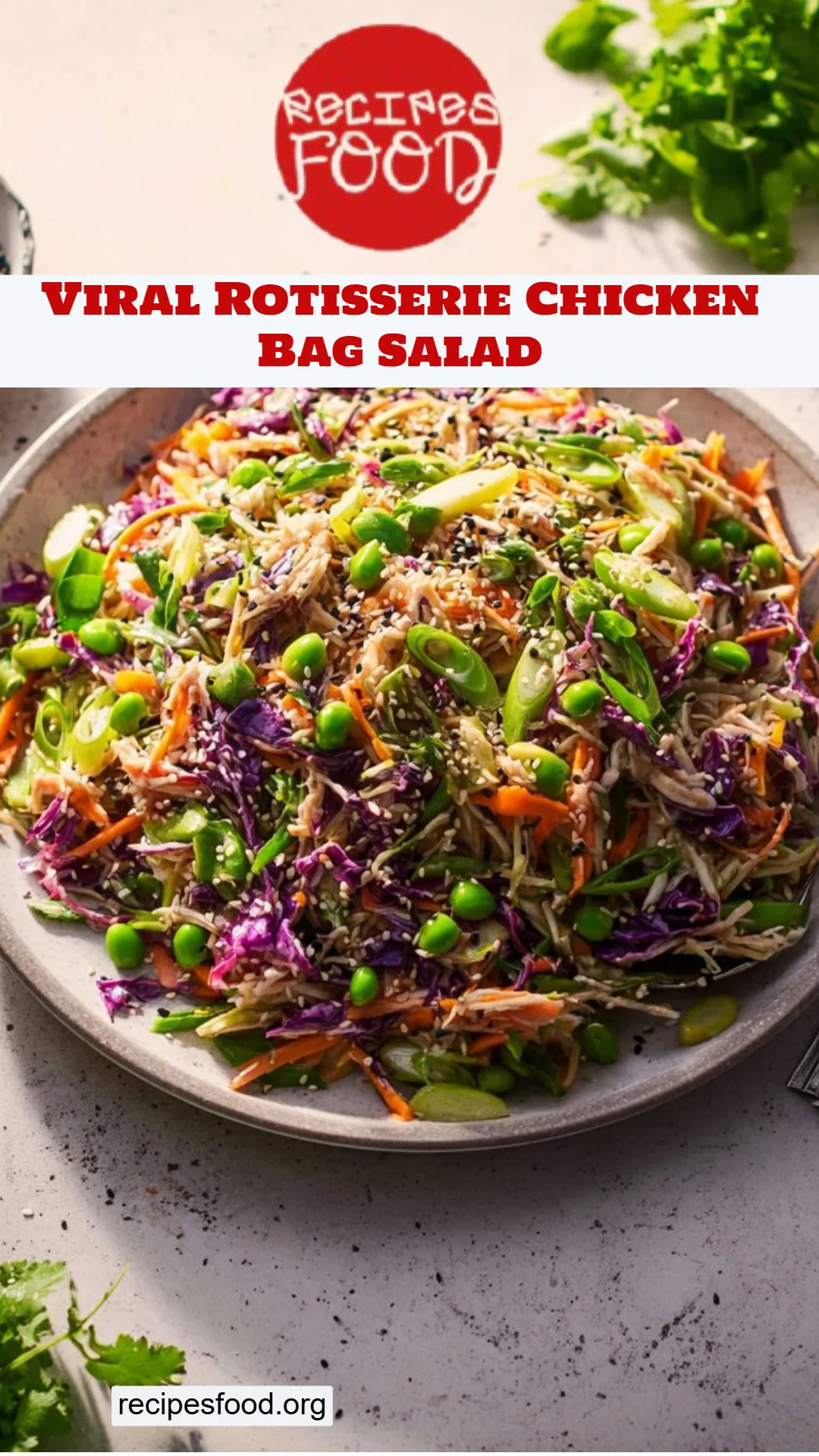 Viral Rotisserie Chicken Bag Salad