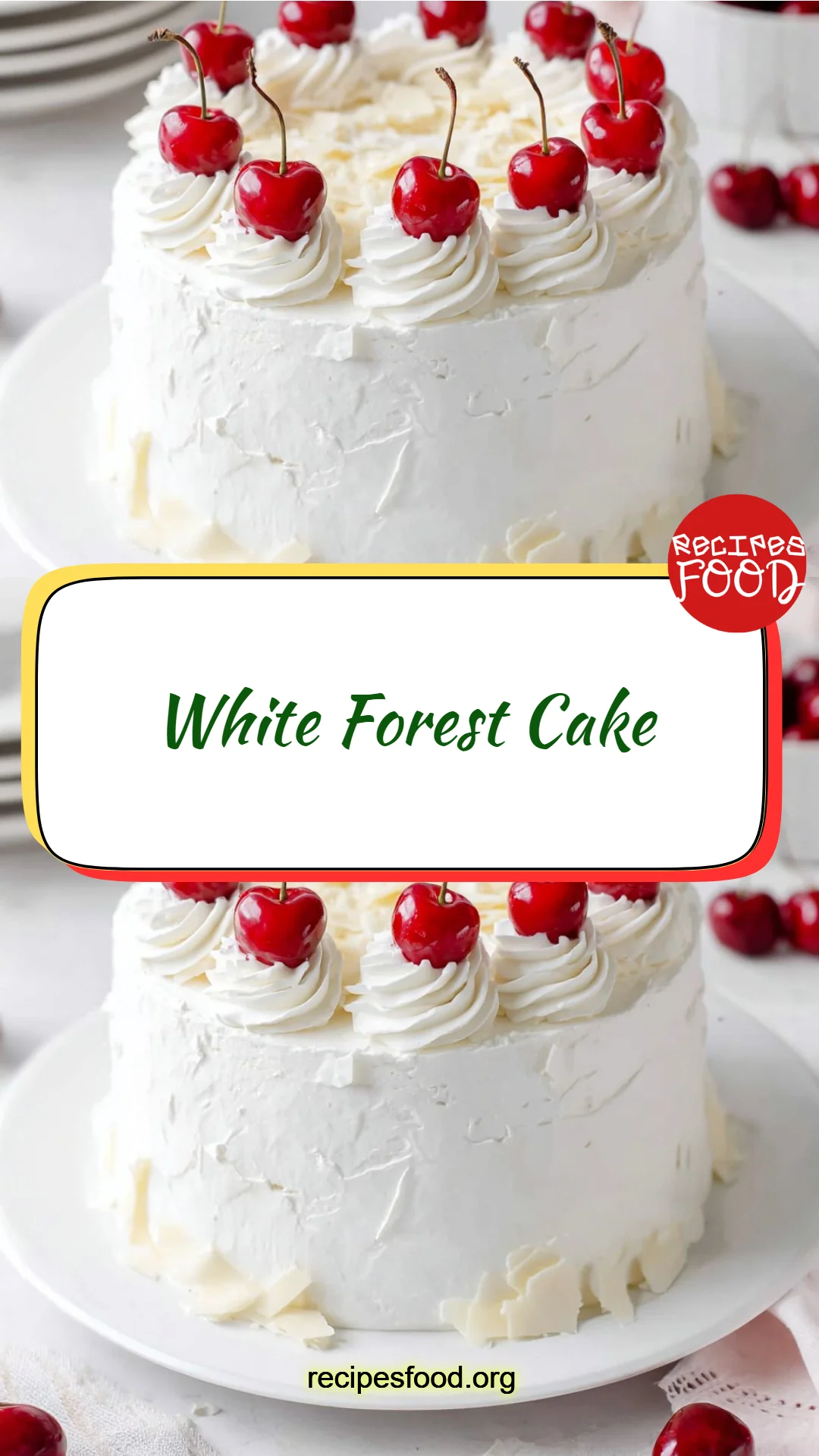 White Forest Cake