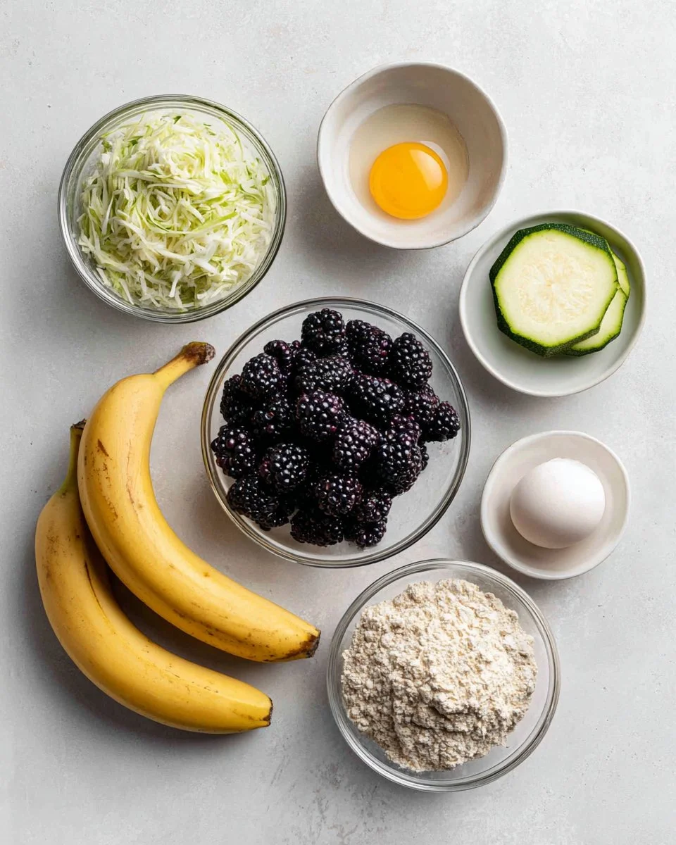 Wholesome Banana Blackberry Muffins