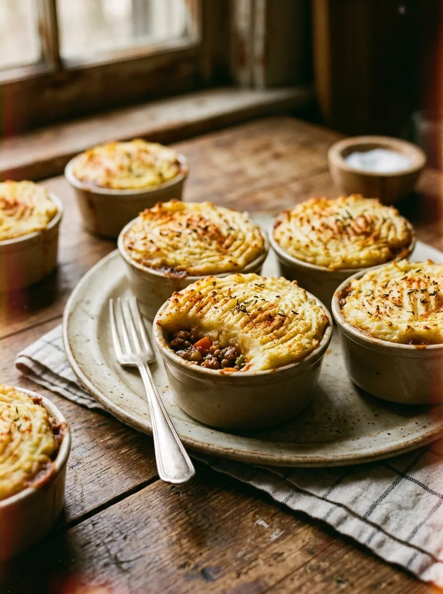 Mini Shepherd's Pie Bites on a serving platter