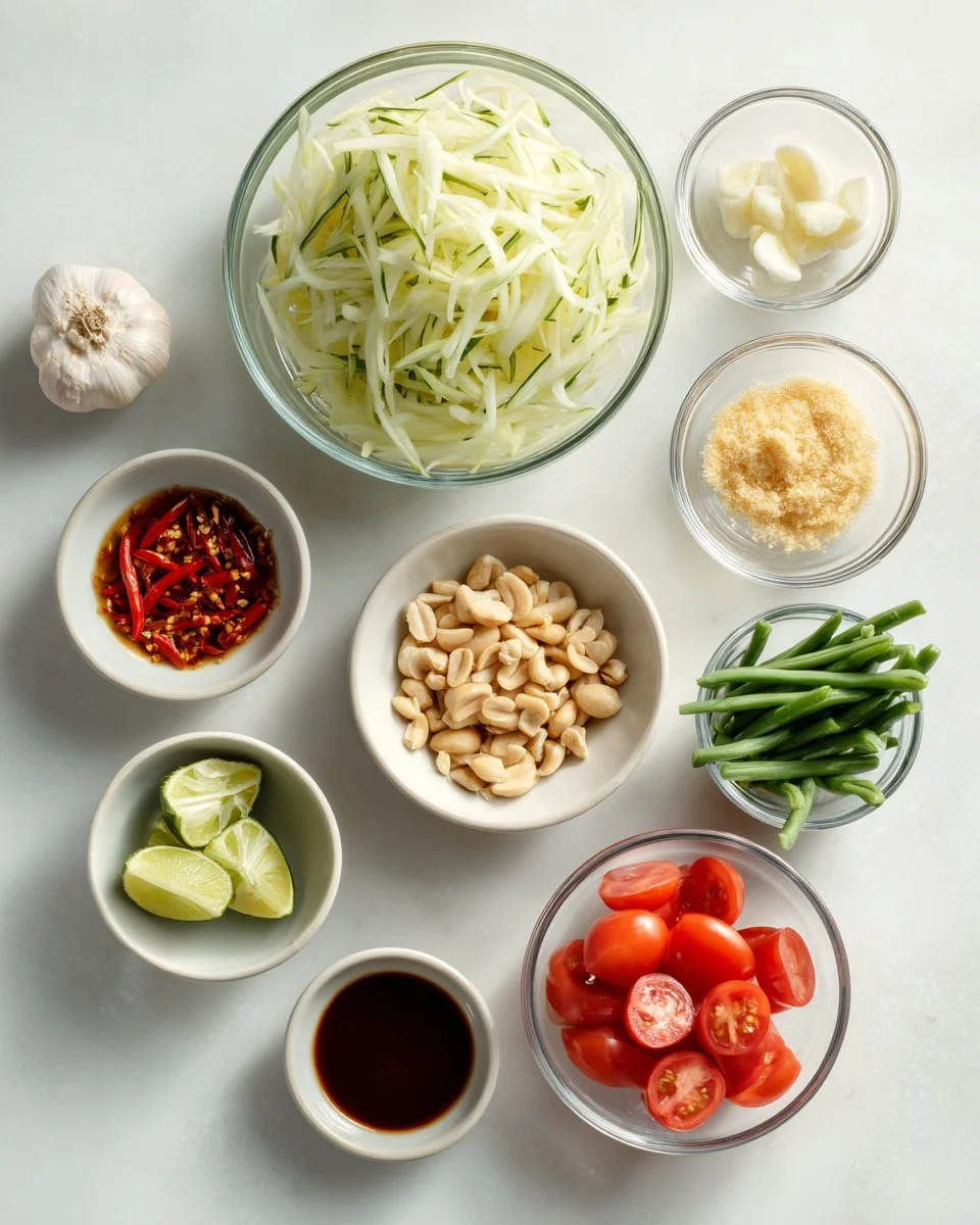 Authentic Thai Papaya Salad (Som Tum Thai)