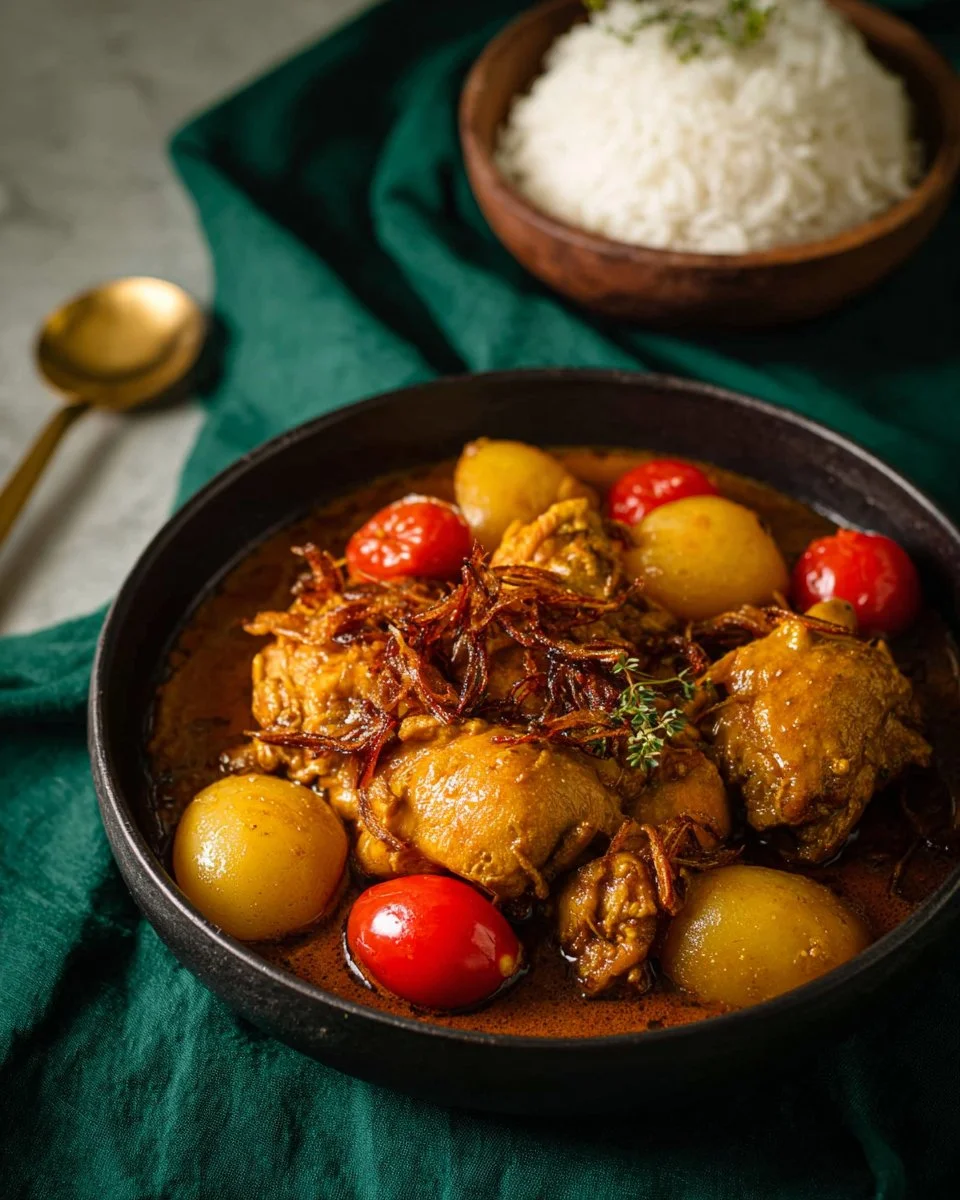 Authentic Thai Yellow Curry with Chicken and Potatoes