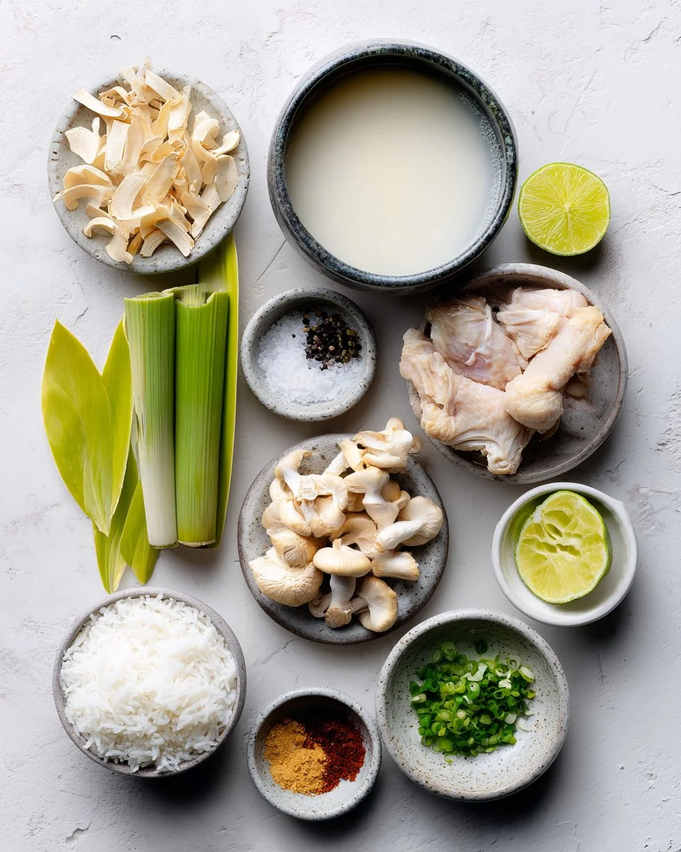 Authentic Tom Kha Gai (Thai coconut chicken soup)