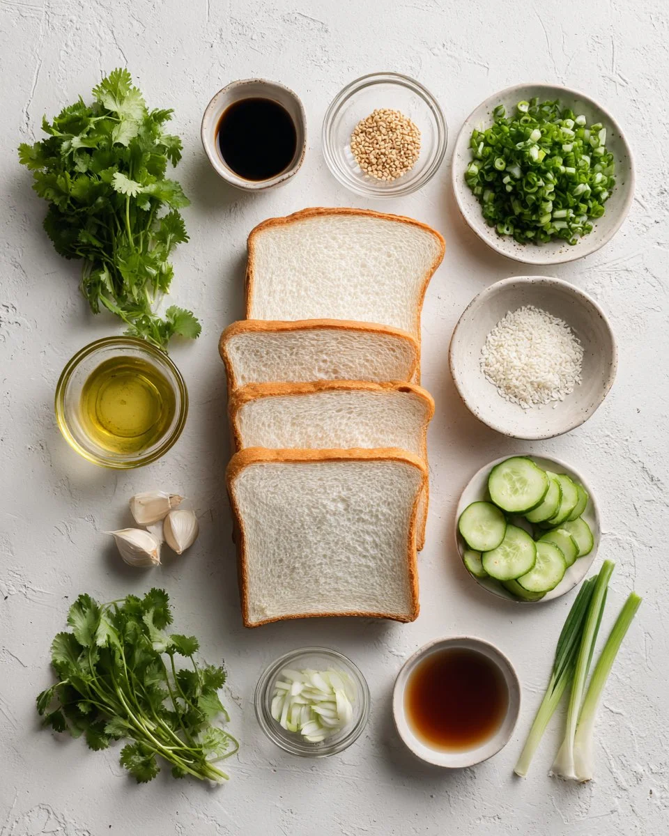 Baked Thai Pork Toast (Kanom Pung Na Moo)