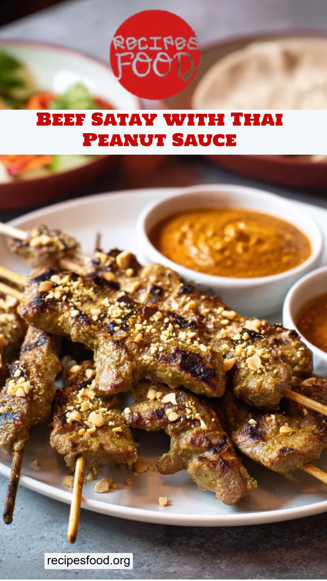 Beef Satay with Thai Peanut Sauce