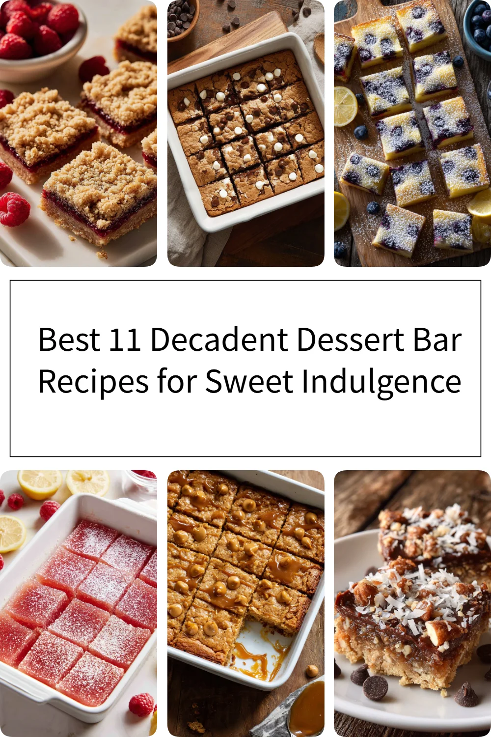 Decadent dessert bar recipes for sweet indulgence