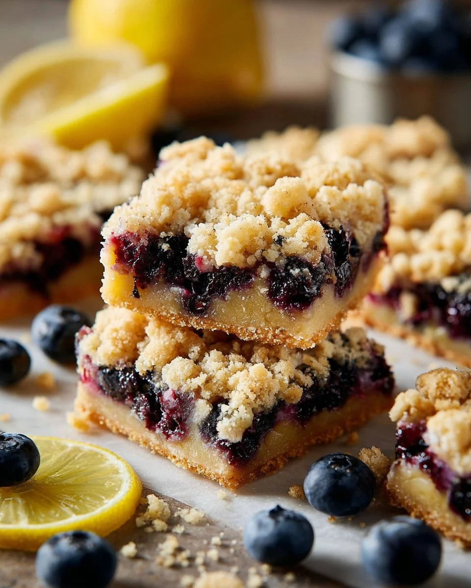 Blueberry Lemon Cheesecake Bars