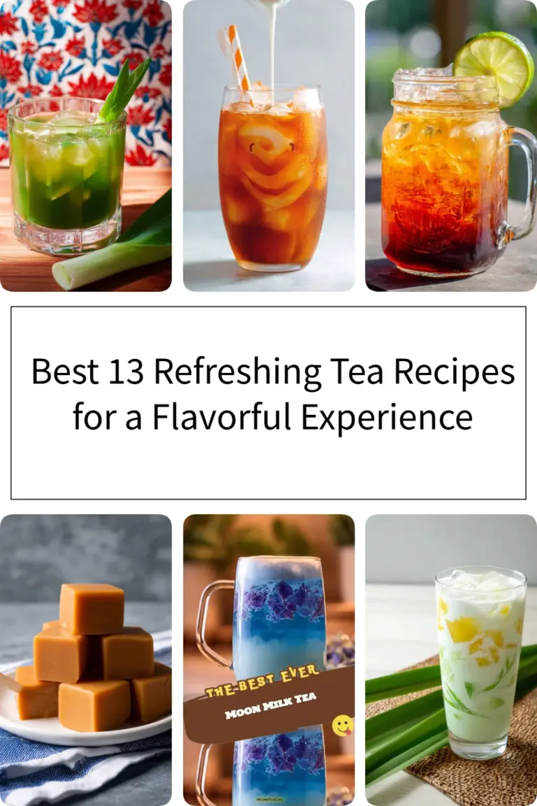 Refreshing tea recipes for a flavorful experience with various ingredients.