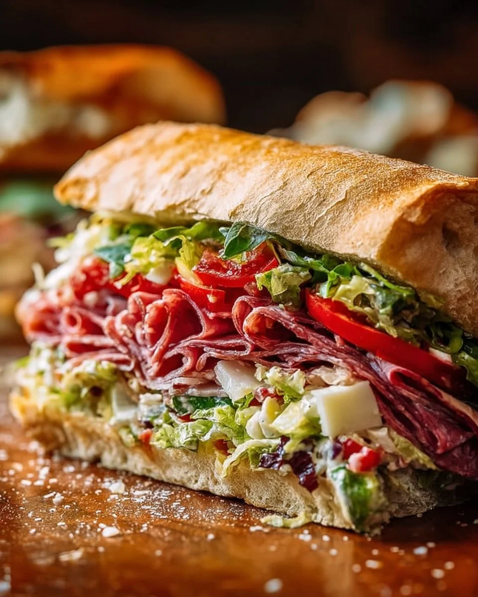 Italian Grinder Salad Sandwich