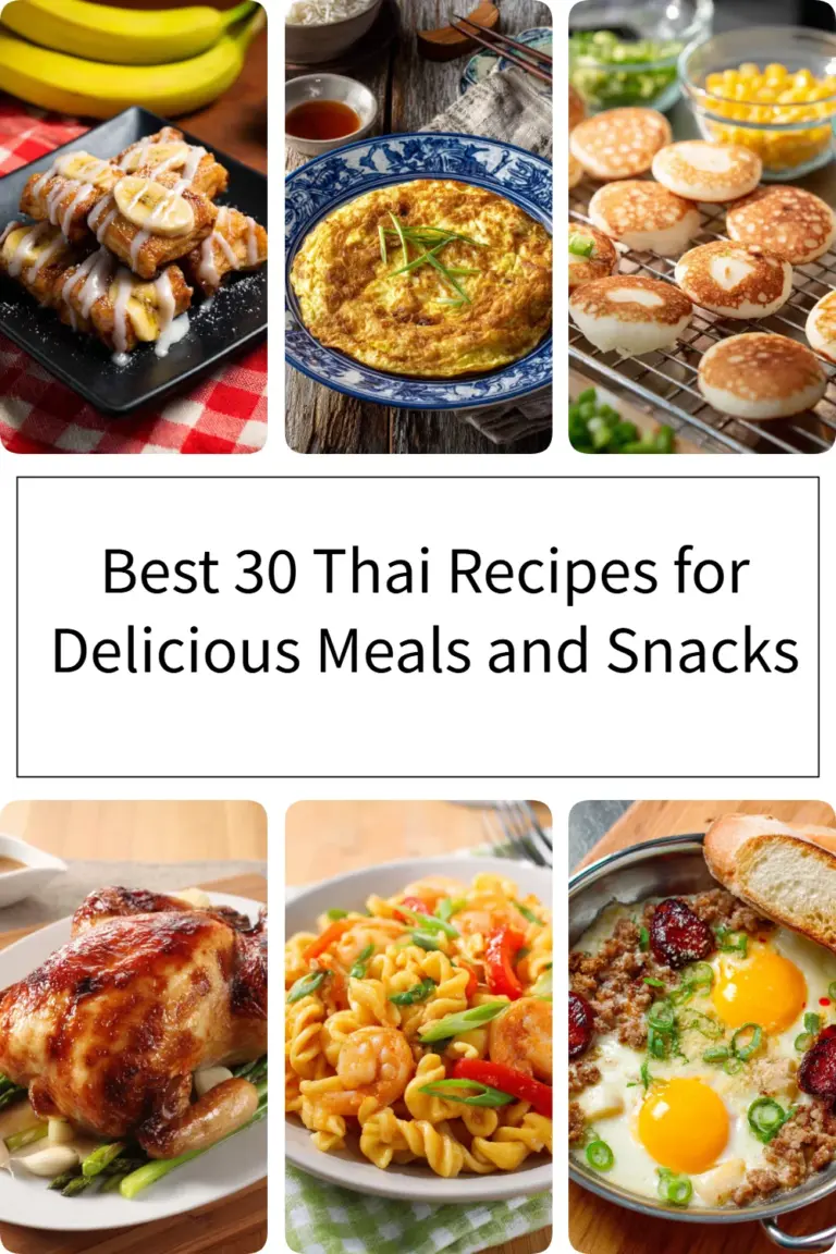 Delicious Thai recipes for meals and snacks including traditional ingredients.