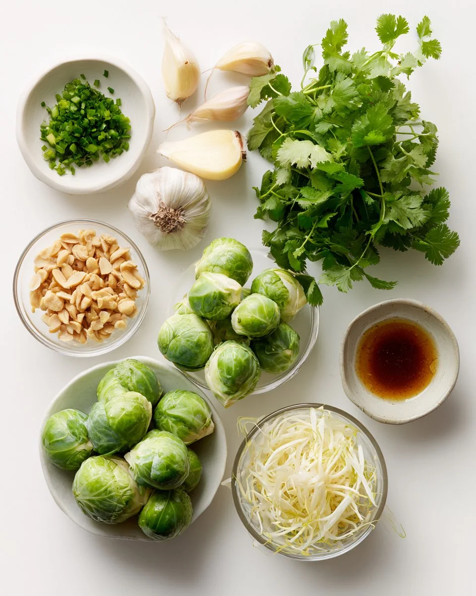Brussels Sprouts with Thai Dressing