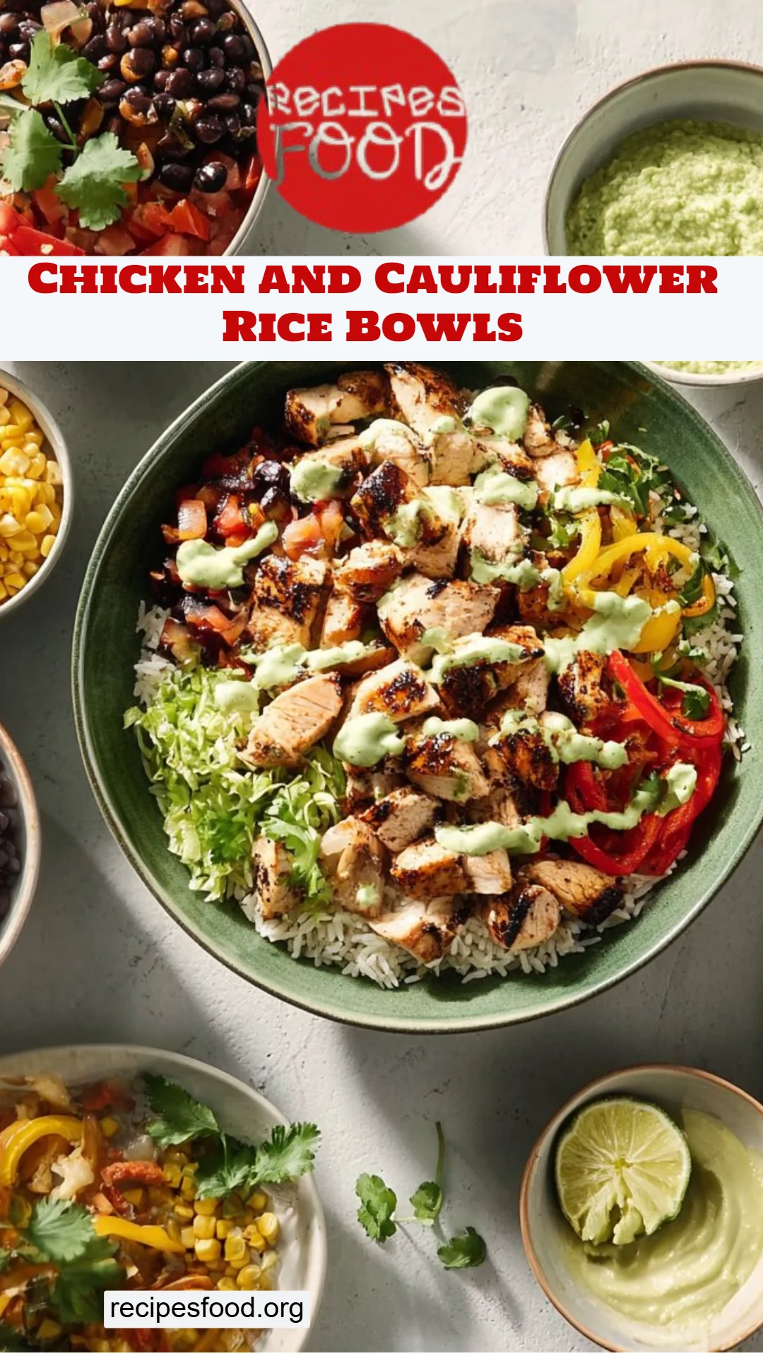 Chicken and Cauliflower Rice Bowls