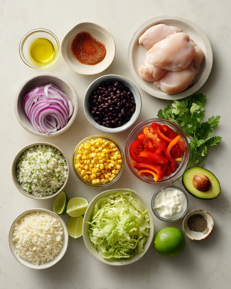 Chicken and Cauliflower Rice Bowls