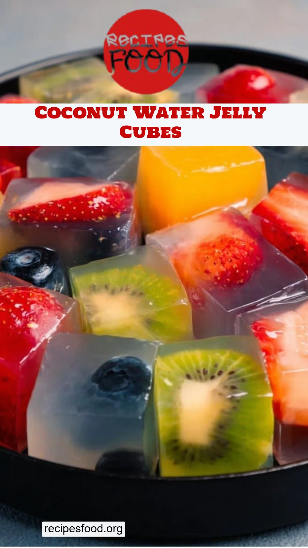 Coconut Water Jelly Cubes