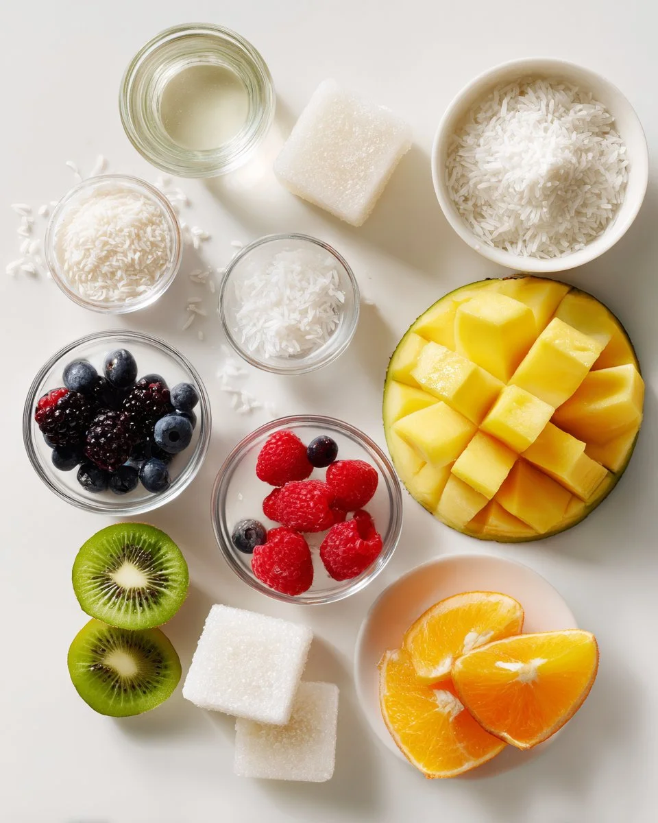 Coconut Water Jelly Cubes