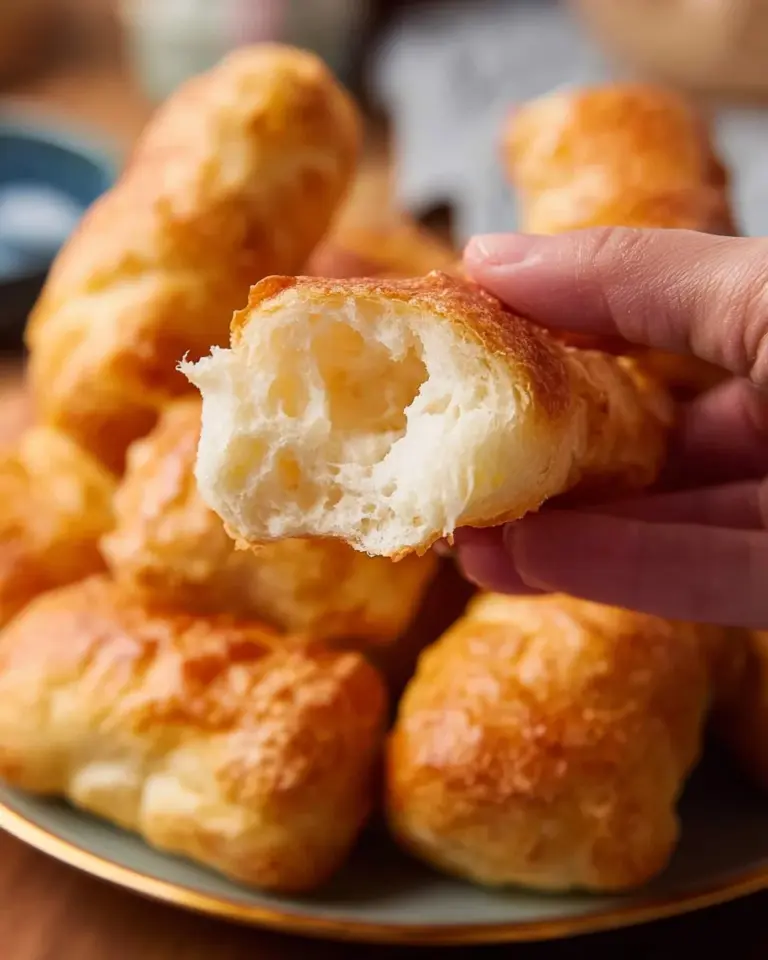 Crisp and airy Chinese doughnuts (Pa Tong Ko) served with dipping sauce