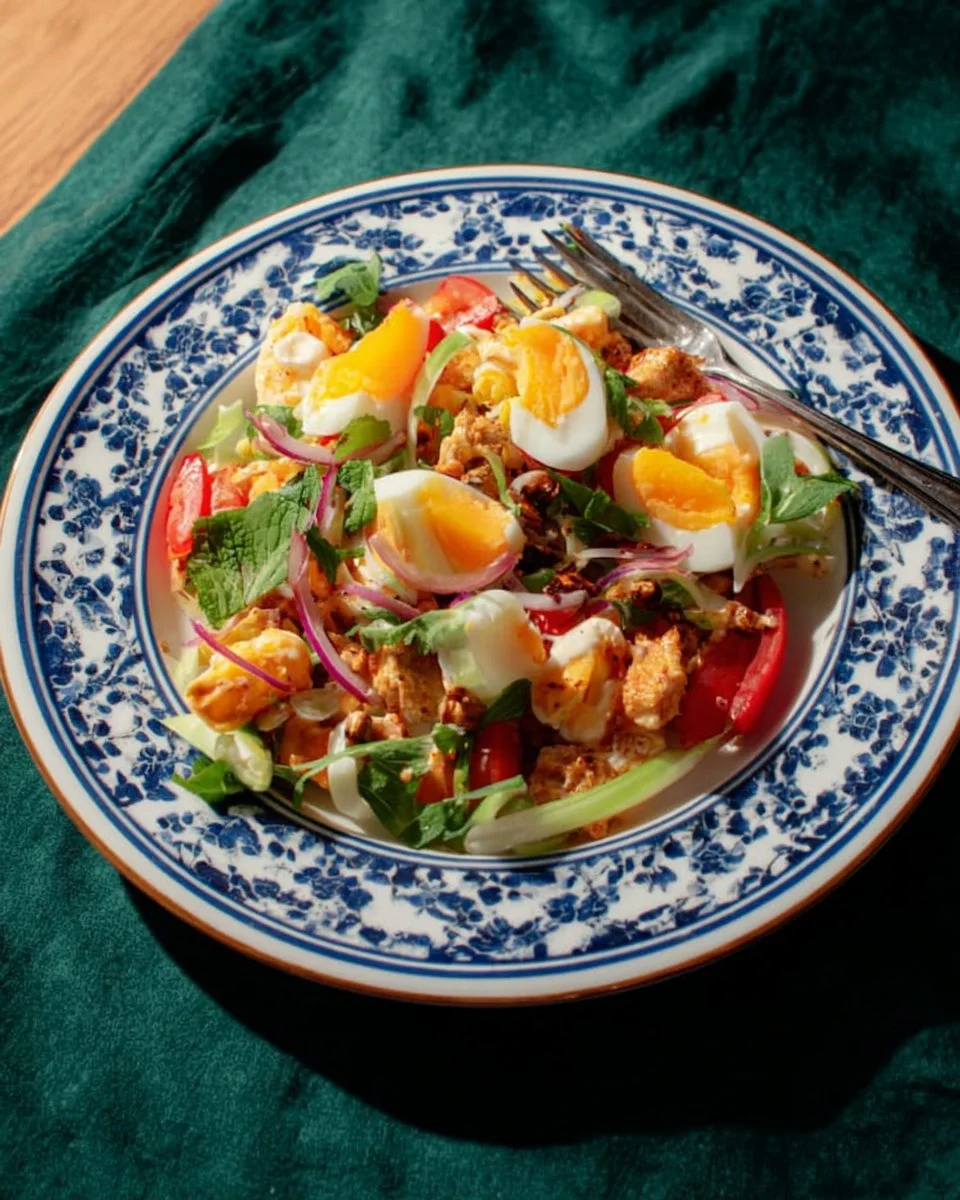 Crispy Fried Egg Salad