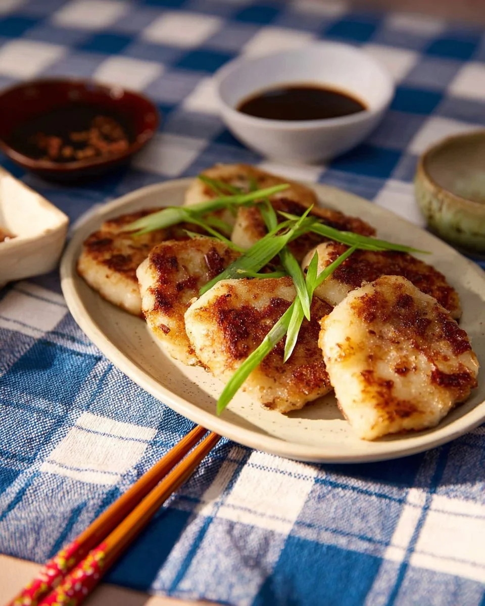 Daikon Cake with Chinese Sausage and Dried Seafood