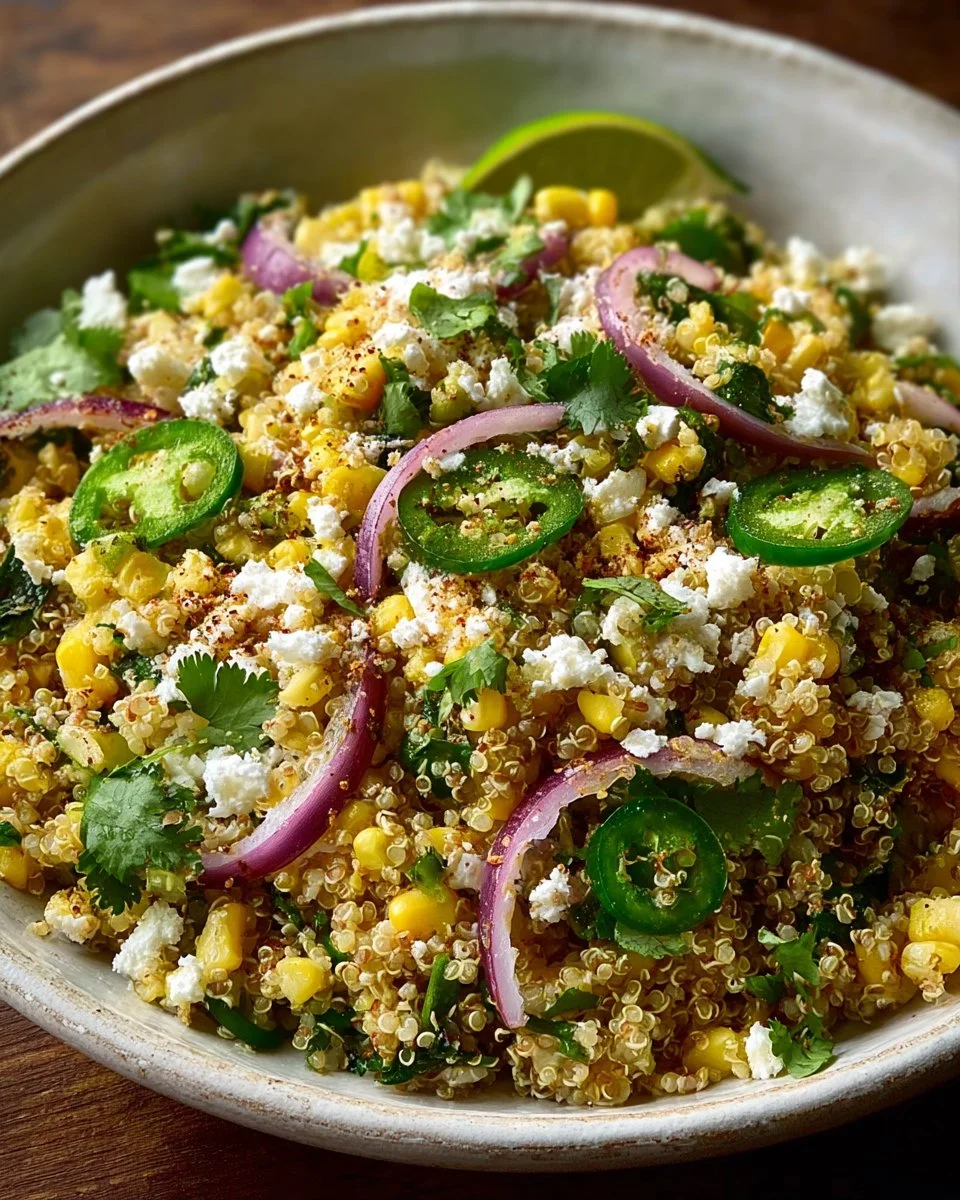 Dairy-Free Mexican Street Corn Quinoa Salad