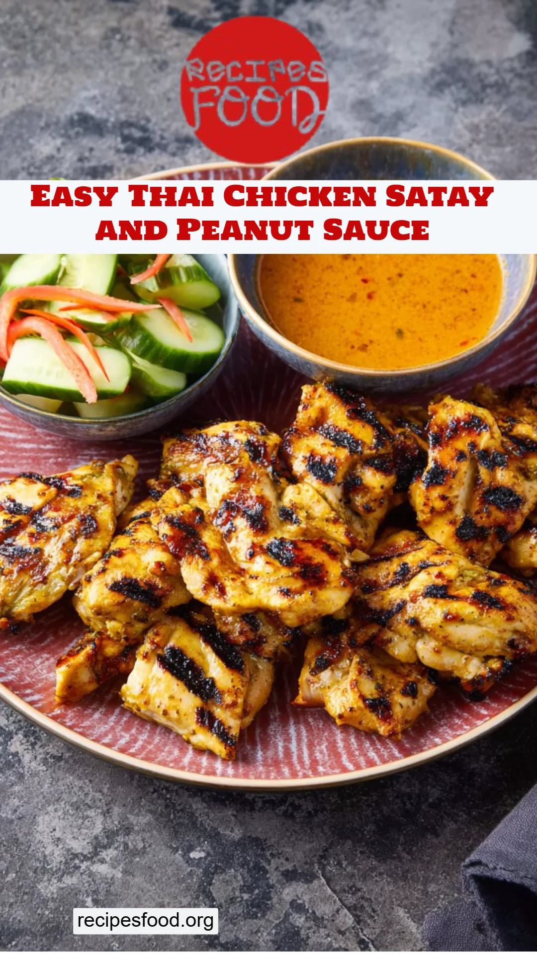 Easy Thai Chicken Satay and Peanut Sauce