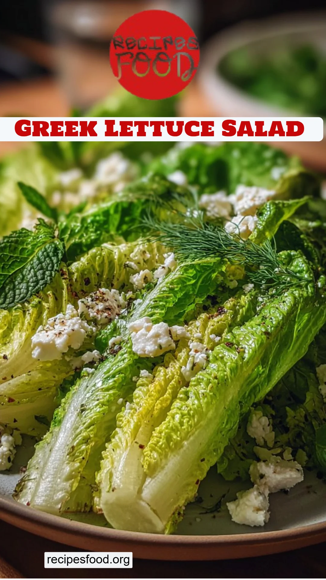 Greek Lettuce Salad