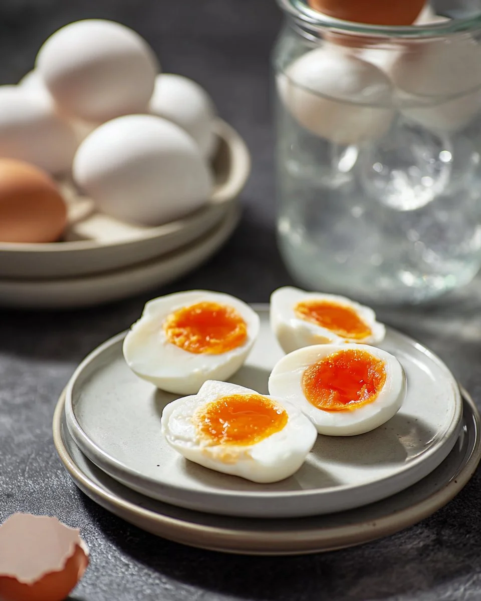 Homemade salted duck eggs made using the brine method