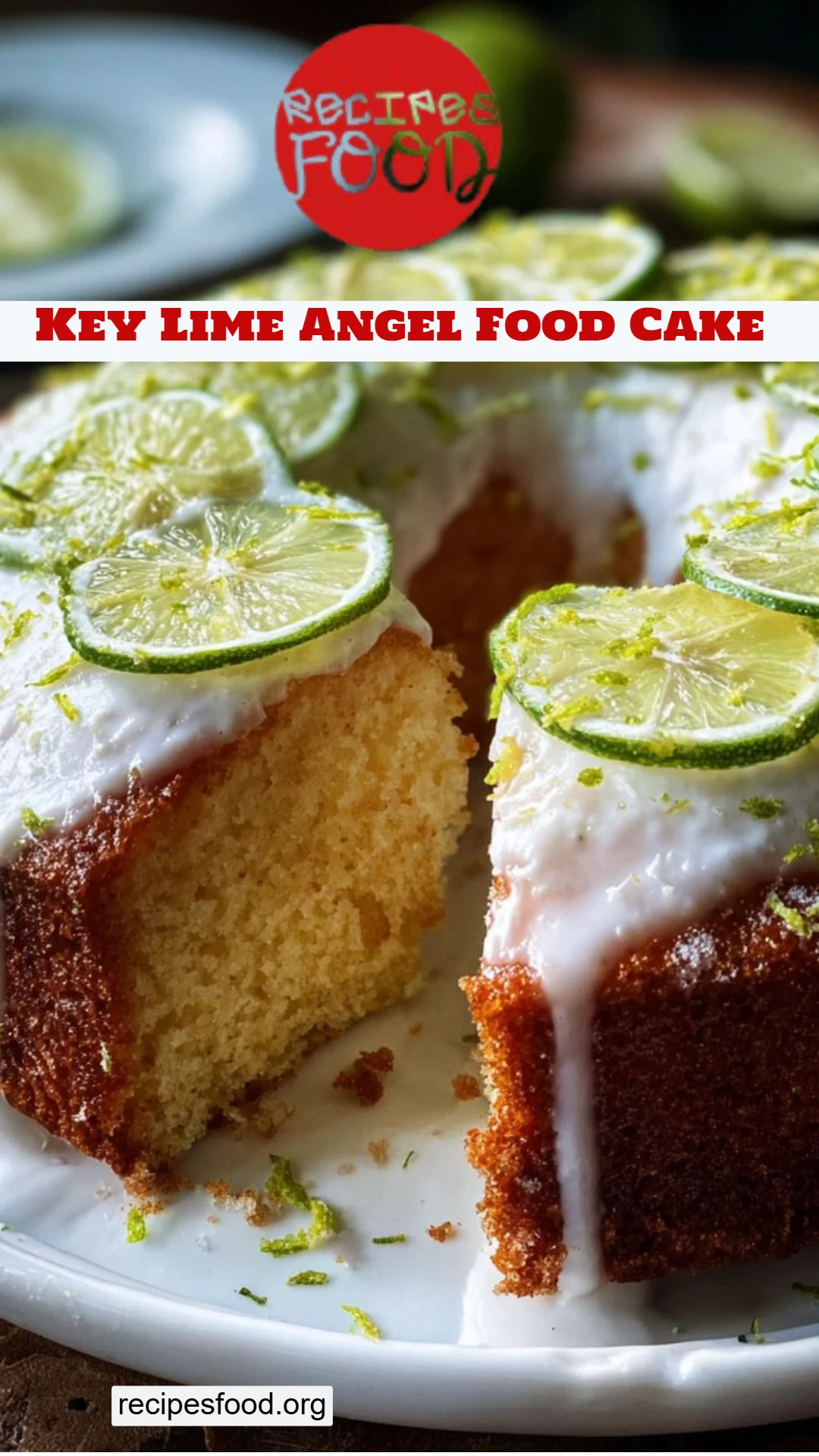 Key Lime Angel Food Cake