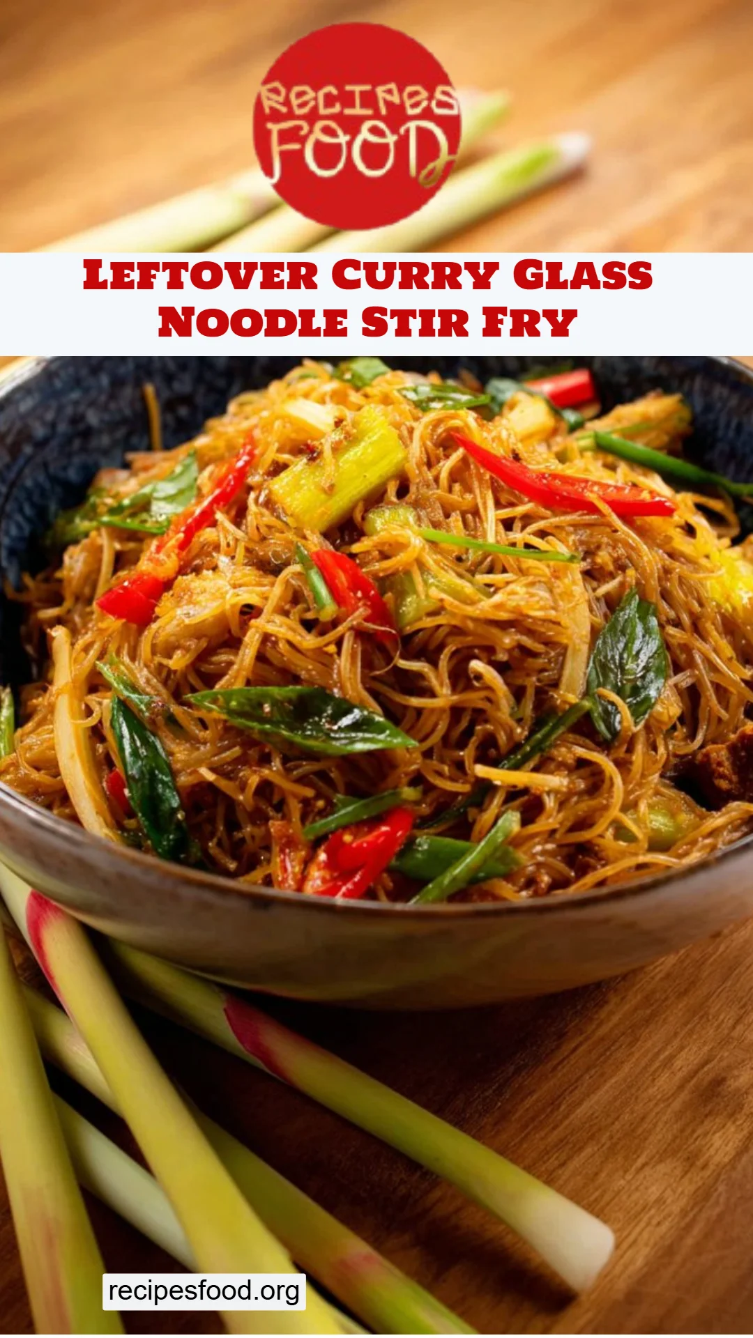 Leftover Curry Glass Noodle Stir Fry