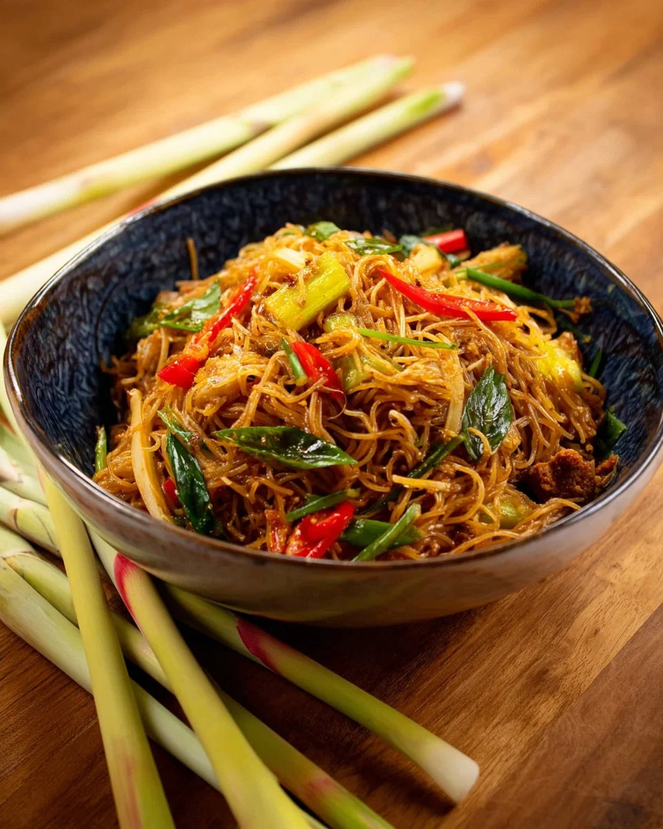 Leftover Curry Glass Noodle Stir Fry