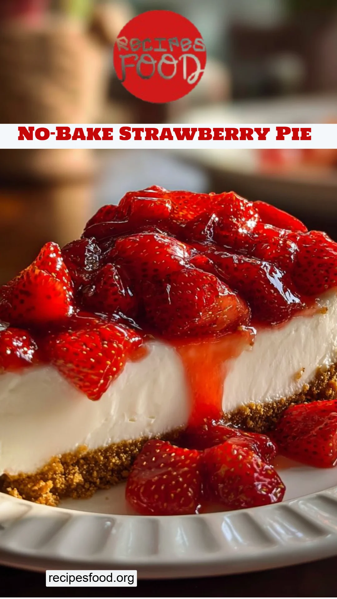 No-Bake Strawberry Pie