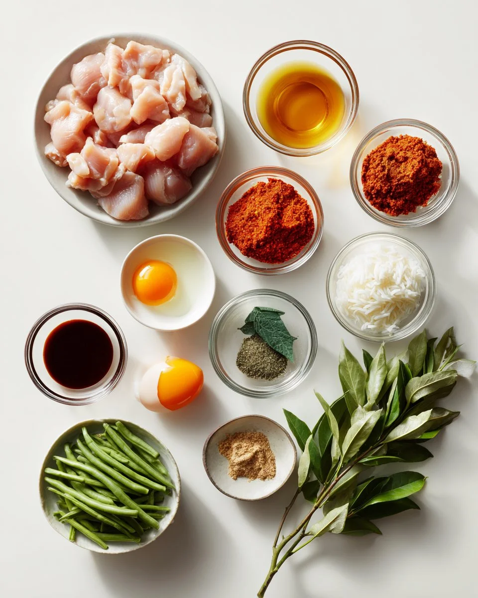 Pad Prik King Thai Red Curry Stir Fry with Chicken