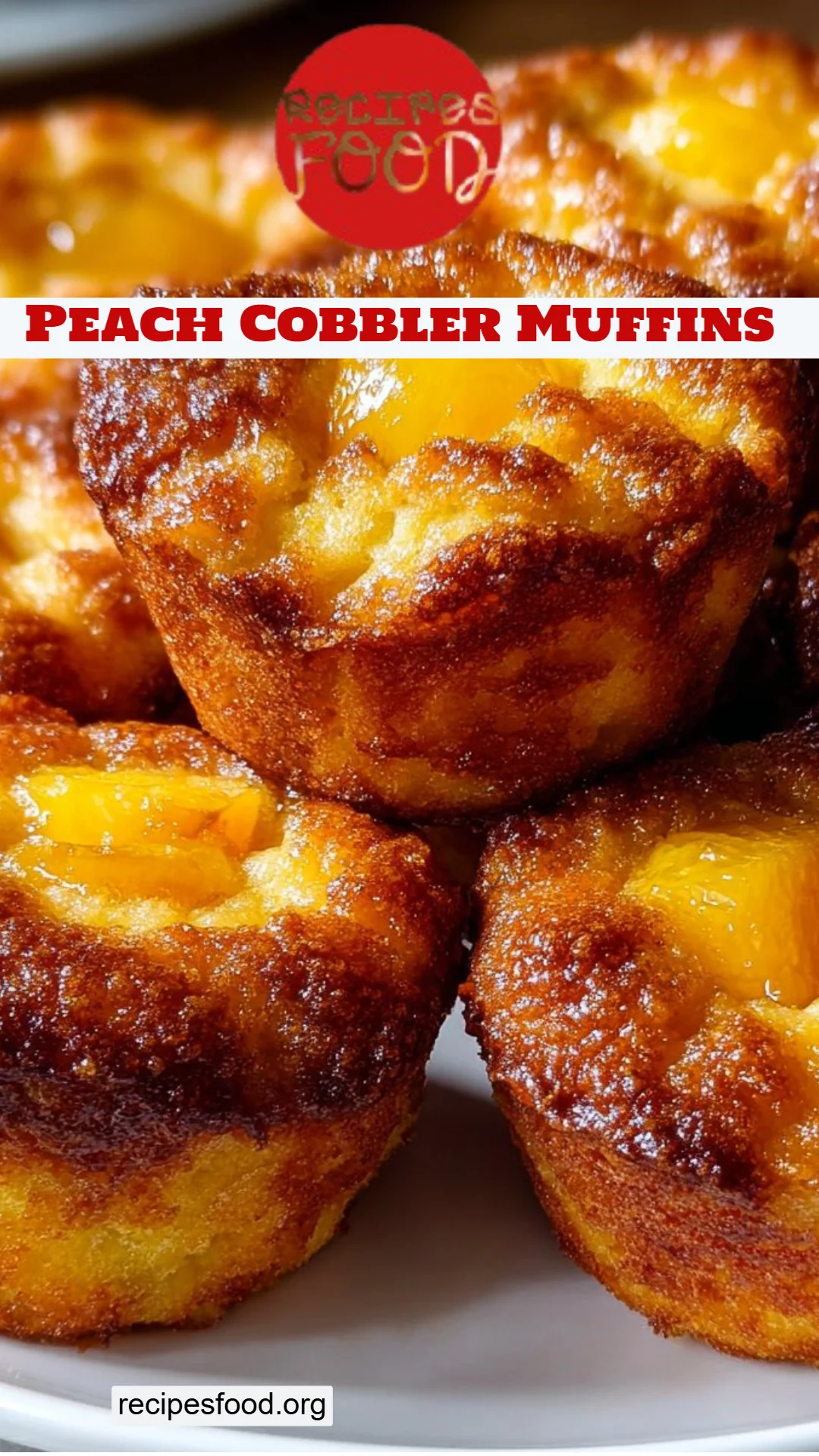 Peach Cobbler Muffins