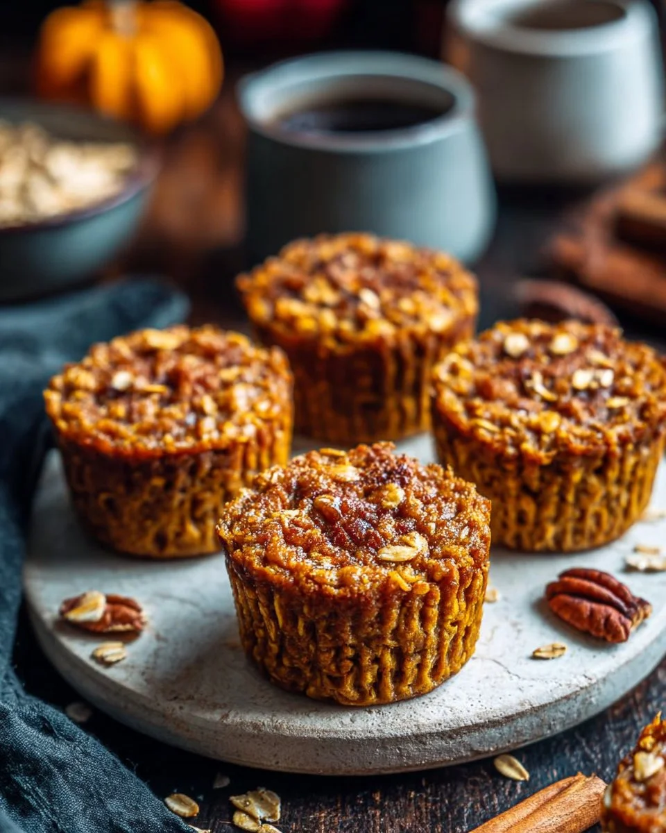 Pumpkin Baked Oatmeal Cups
