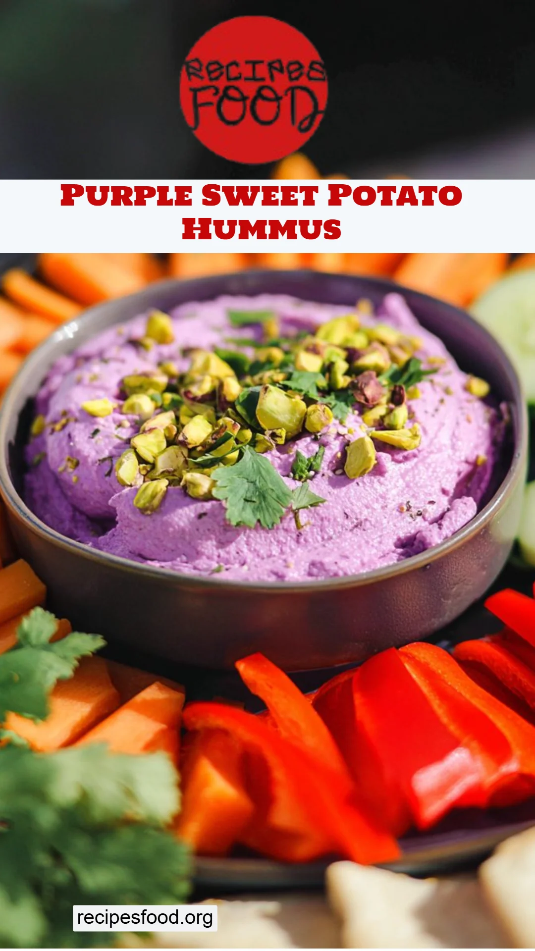 Purple Sweet Potato Hummus