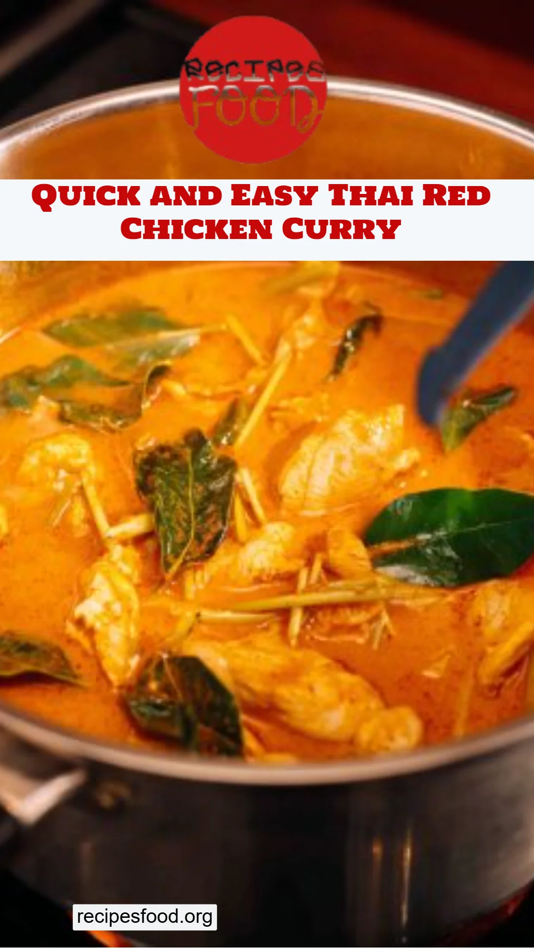 Quick and Easy Thai Red Chicken Curry