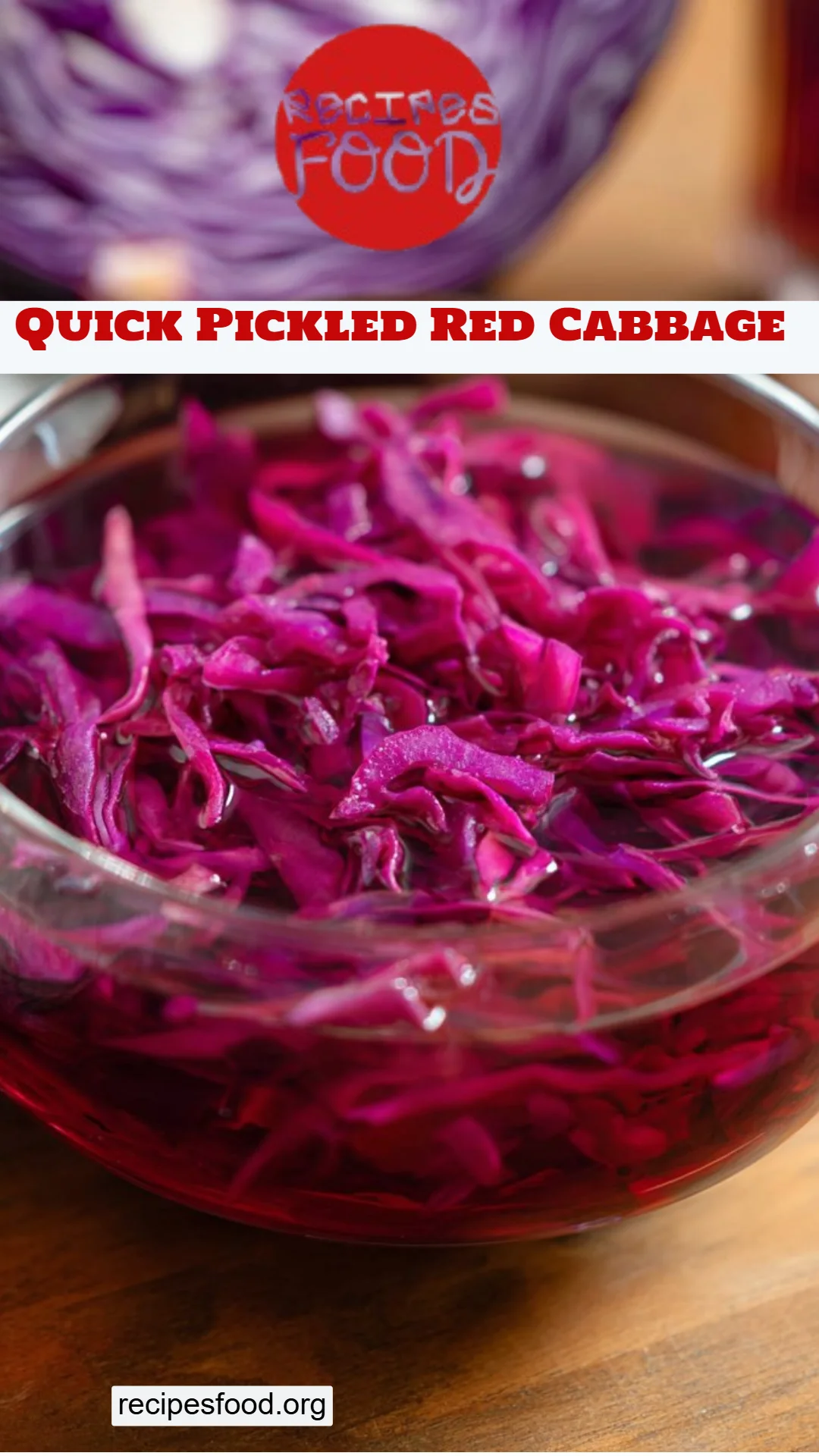 Quick Pickled Red Cabbage