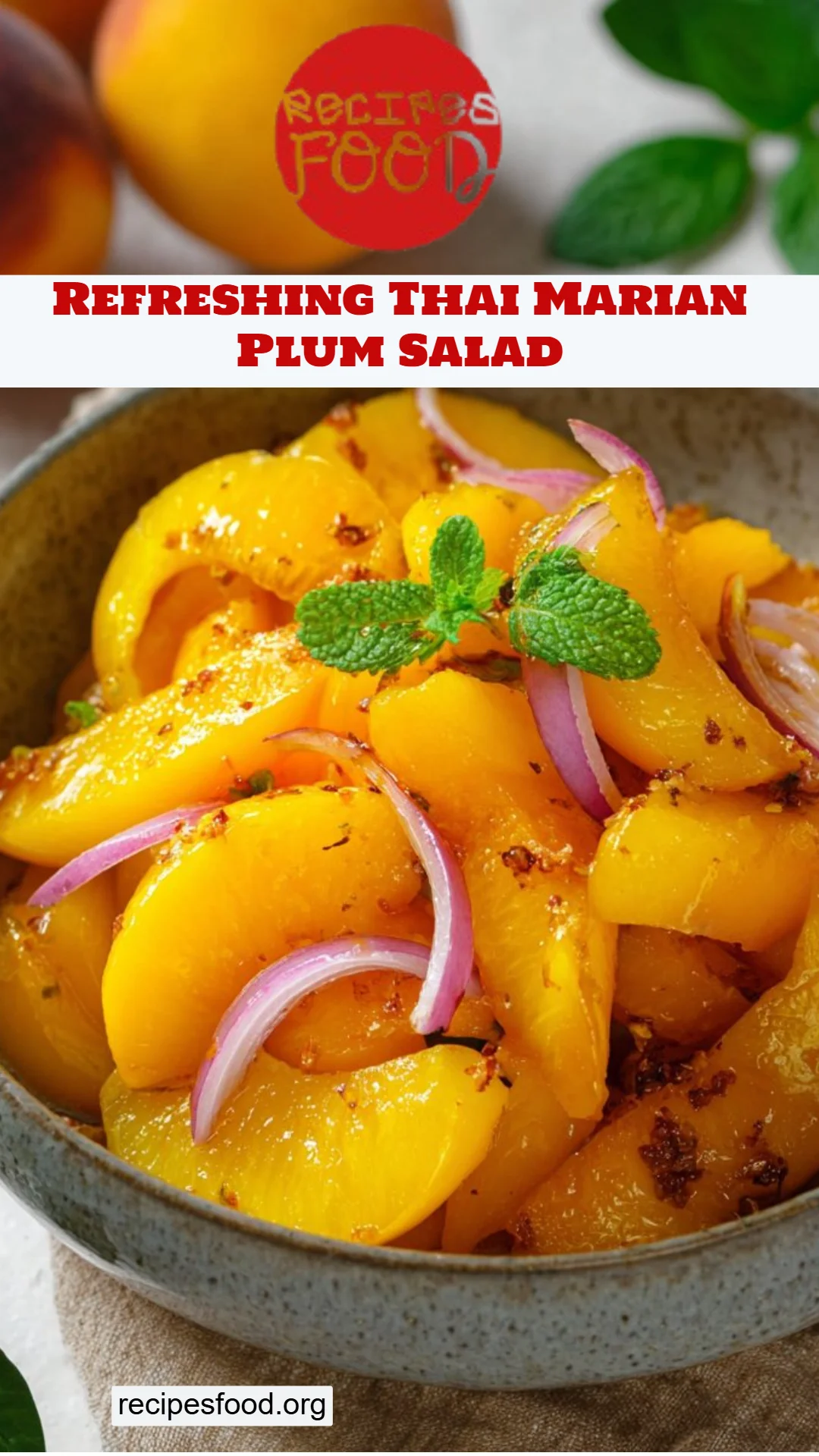 Refreshing Thai Marian Plum Salad