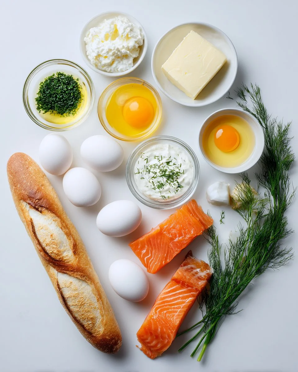 Smoked Salmon Crostini with Egg-Cheddar Mousse