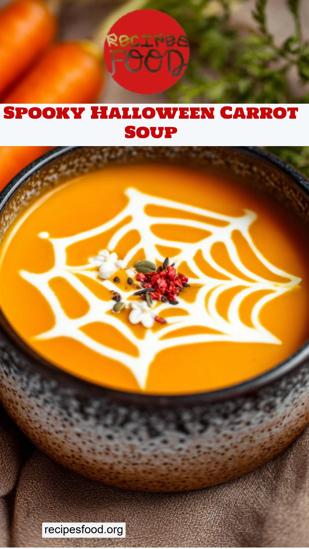 Spooky Halloween Carrot Soup