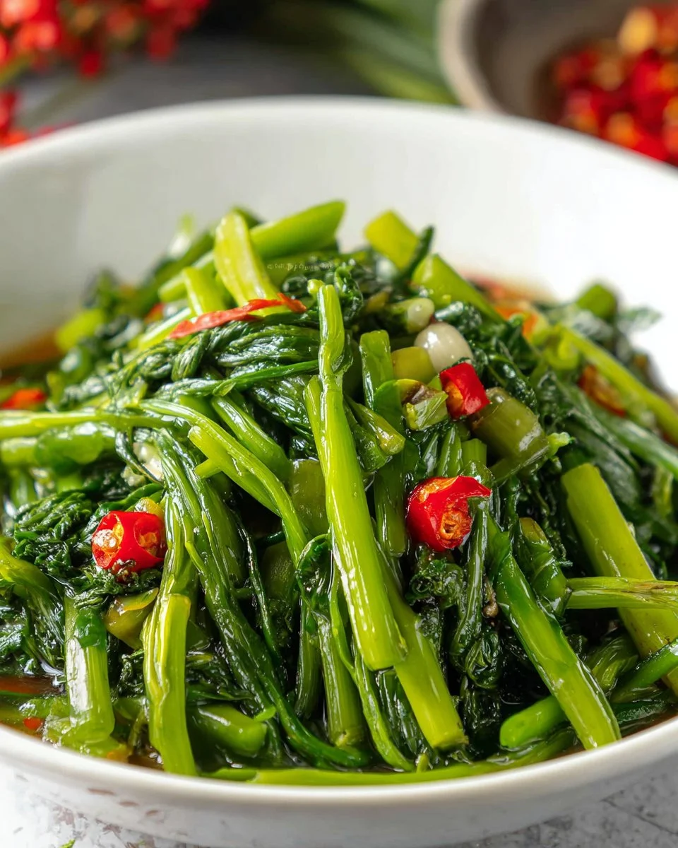 Stir-Fried Water Spinach Recipe