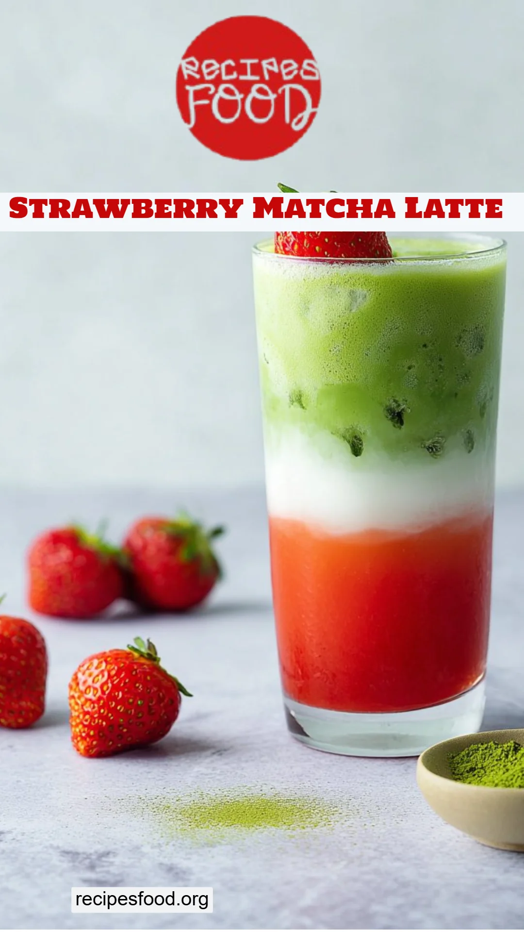 Strawberry Matcha Latte