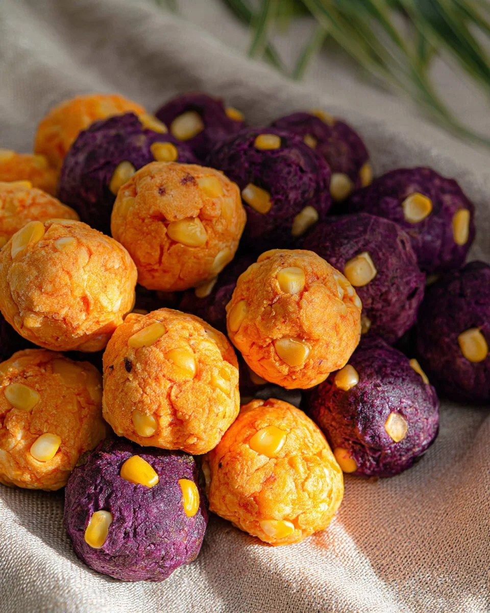 Sweet Potato Balls Recipe | Khanom Mantip