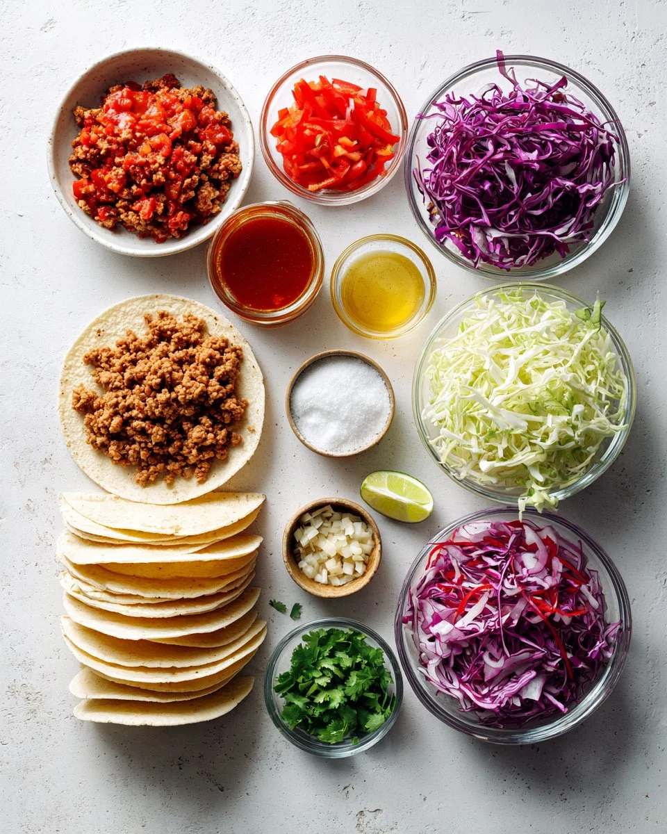 Thai Red Curry Taco with Cabbage Slaw
