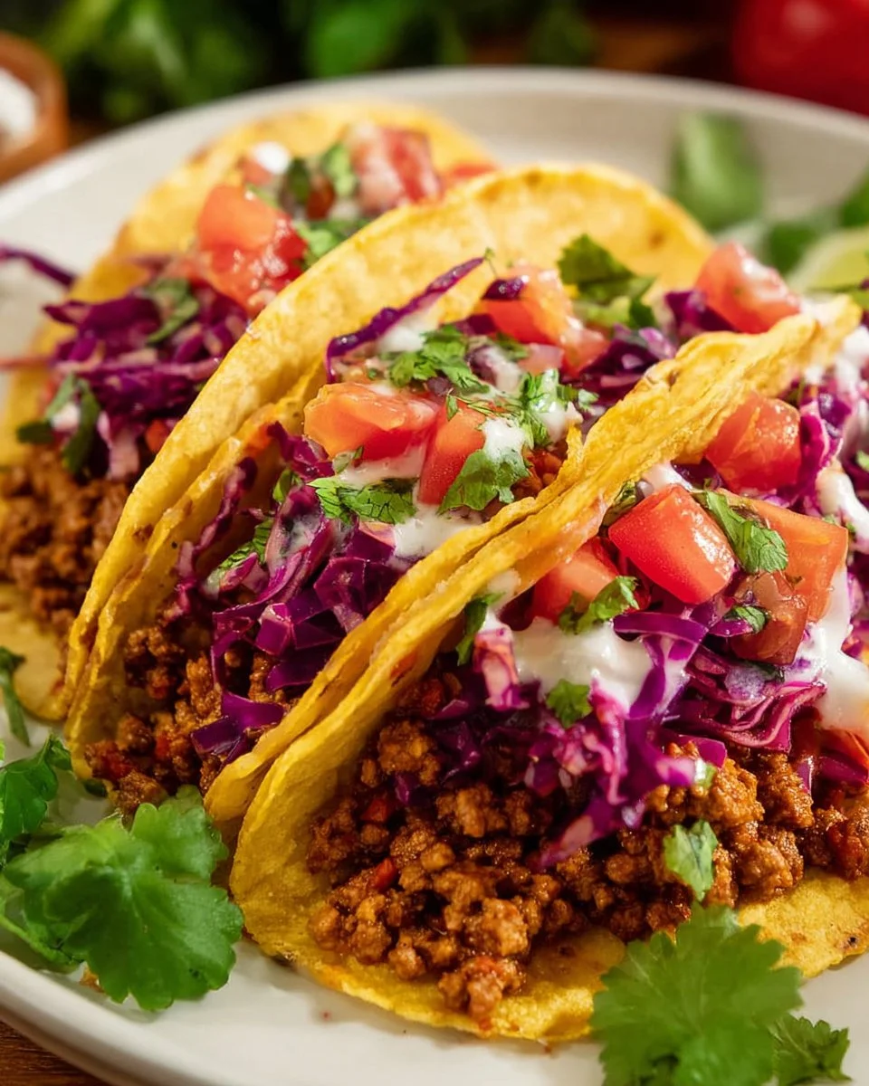 Thai Red Curry Taco with Cabbage Slaw