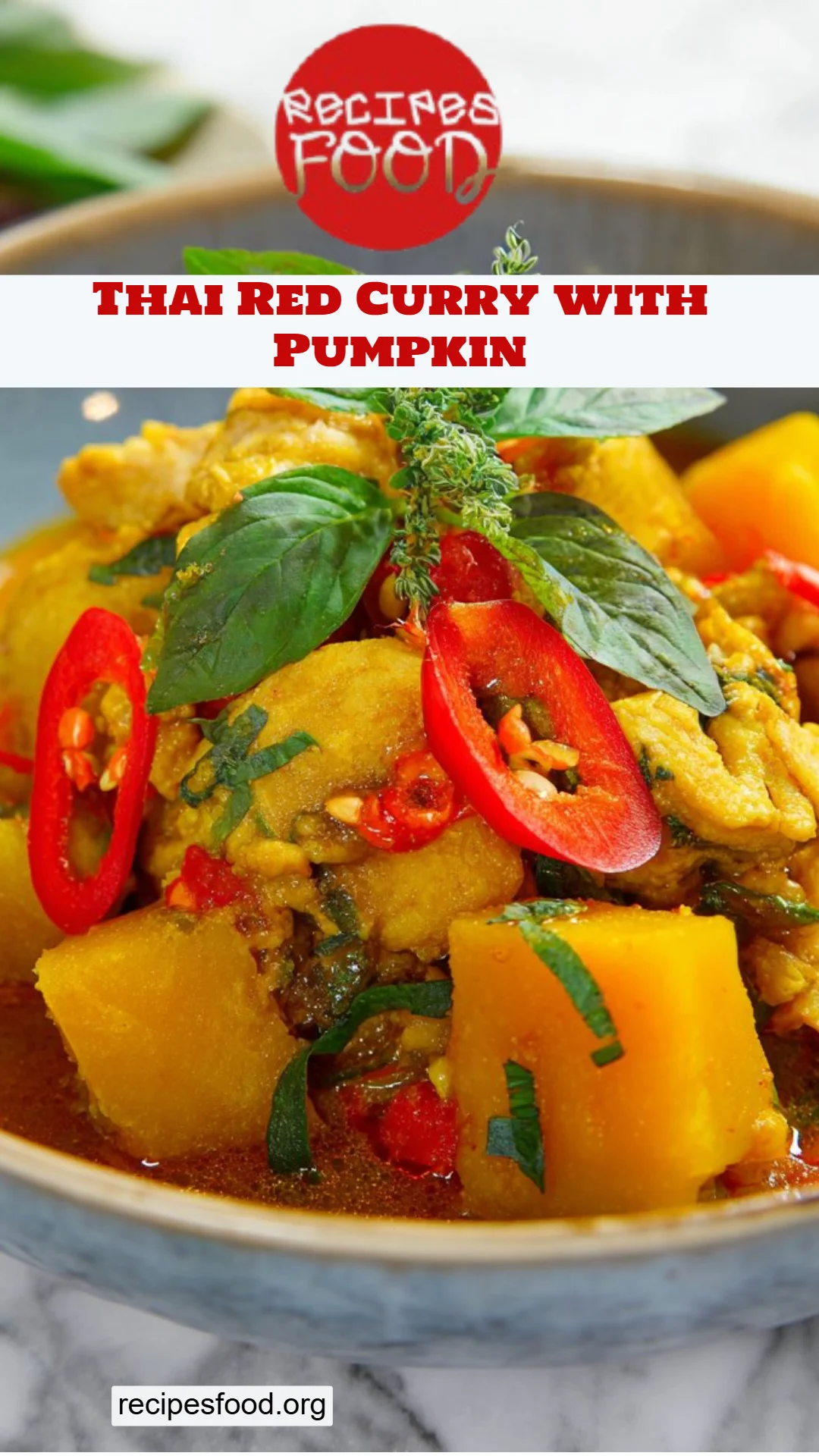 Thai Red Curry with Pumpkin